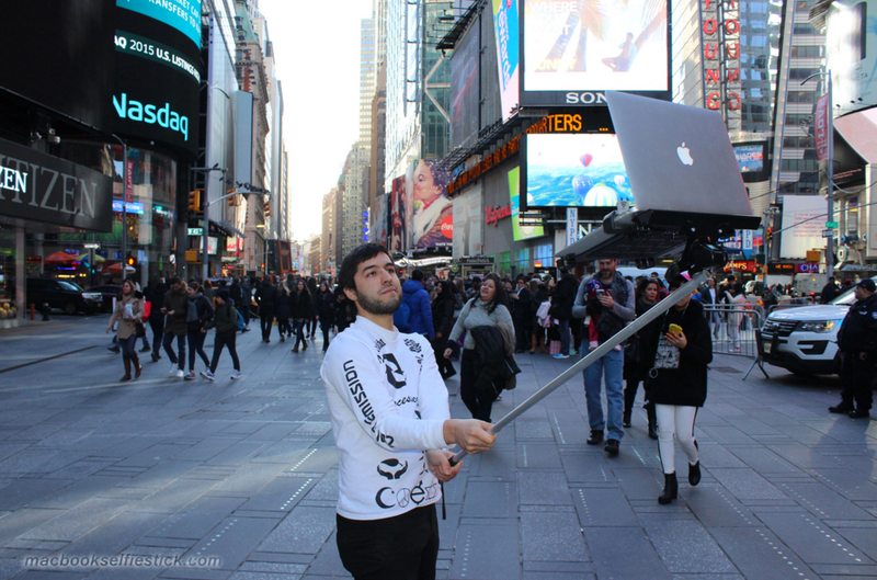 Illustration for article titled MacBook Selfie Stick Is an Innovation the World Desperately Needs